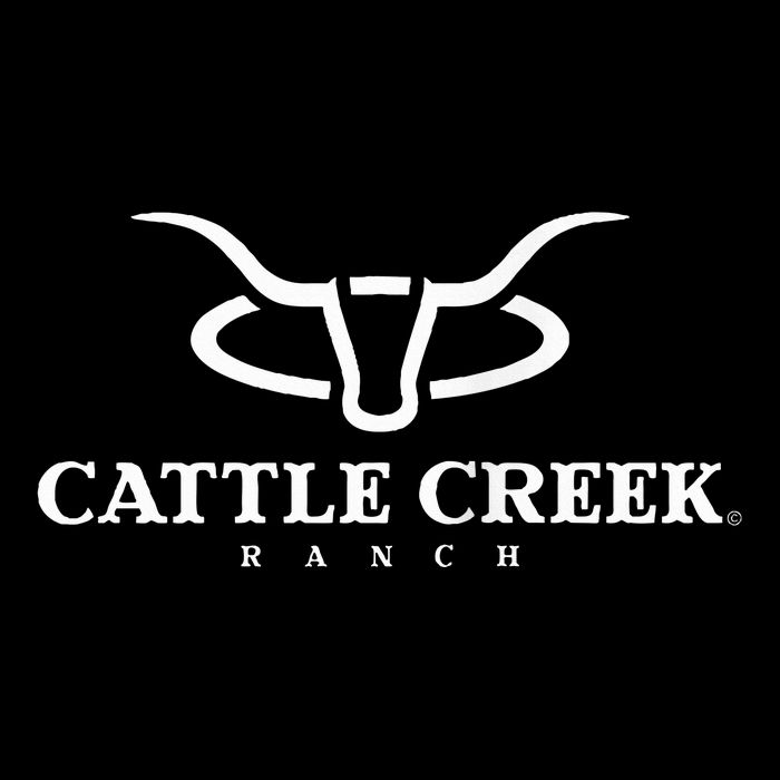 Cattle Creek Original White Logo Drawstring Bag