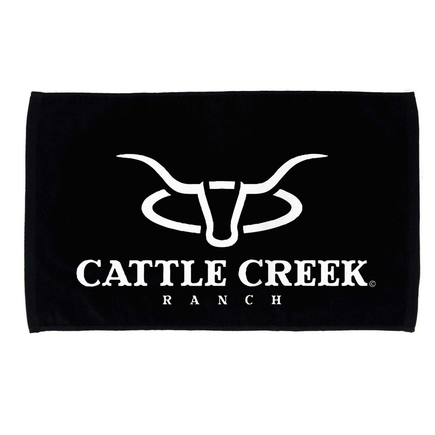 Cattle Creek Original White Logo Microfiber Hand Towel