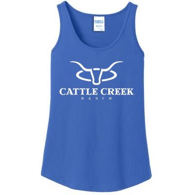 Cattle Creek Original White Logo Ladies Essential Tank