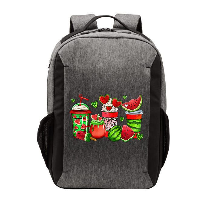 Cute Cups Of Iced Coffee Watermelon Tropical Summer Vacation Vector Backpack