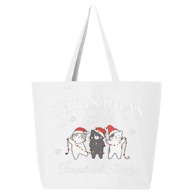 Christmas Crew Occupational Therapy Cat Ot Sped Teacher 25L Jumbo Tote