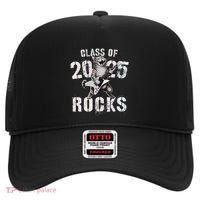 Cat Class Of 2025 Rocks Cat Graduated Signature Party High Crown Mesh Back Trucker Hat