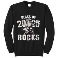 Cat Class Of 2025 Rocks Cat Graduated Signature Party Sweatshirt