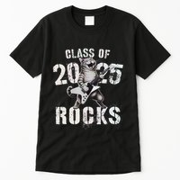 Cat Class Of 2025 Rocks Cat Graduated Signature Party Tall T-Shirt