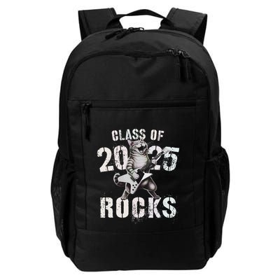Cat Class Of 2025 Rocks Cat Graduated Signature Party Backpack