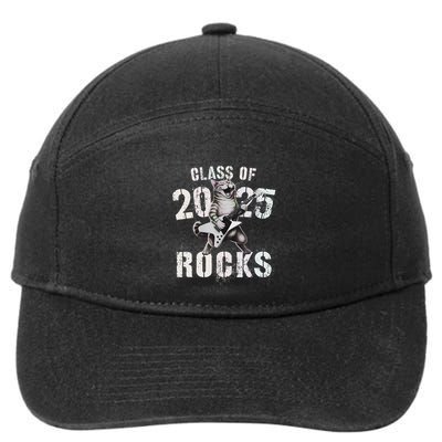 Cat Class Of 2025 Rocks Cat Graduated Signature Party 7-Panel Snapback Hat