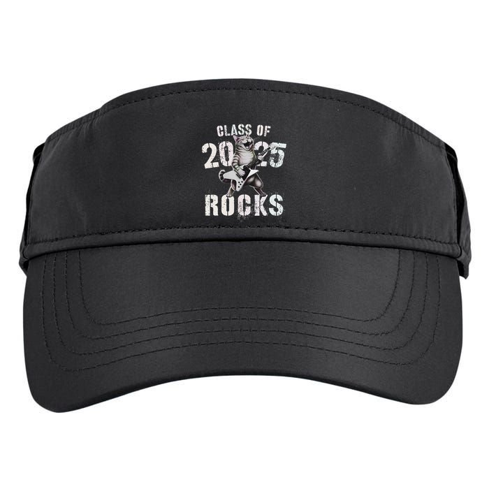 Cat Class Of 2025 Rocks Cat Graduated Signature Party Adult Drive Performance Visor
