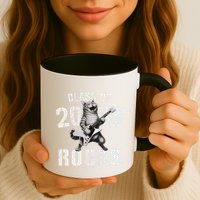 Cat Class Of 2025 Rocks Cat Graduated Signature Party Mug
