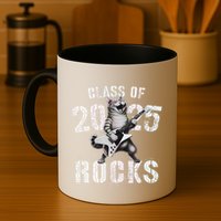 Cat Class Of 2025 Rocks Cat Graduated Signature Party Mug