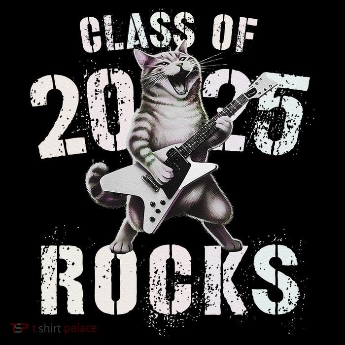 Cat Class Of 2025 Rocks Cat Graduated Signature Party Mug