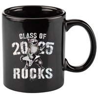 Cat Class Of 2025 Rocks Cat Graduated Signature Party 11oz C Handle Ceramic Mug