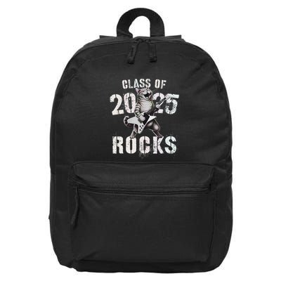 Cat Class Of 2025 Rocks Cat Graduated Signature Party 16 in Basic Backpack