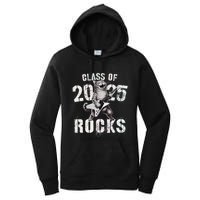 Cat Class Of 2025 Rocks Cat Graduated Signature Party Women's Pullover Hoodie