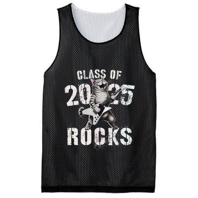 Cat Class Of 2025 Rocks Cat Graduated Signature Party Mesh Reversible Basketball Jersey Tank