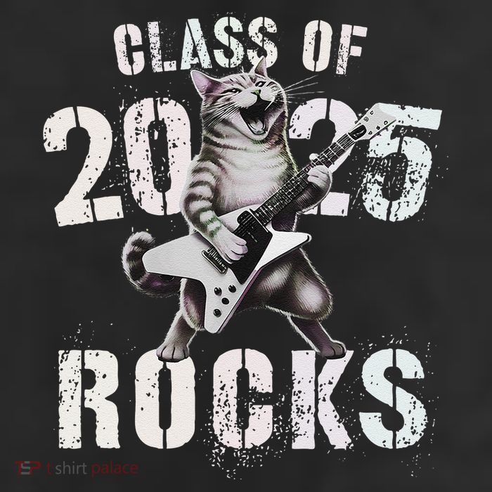 Cat Class Of 2025 Rocks Cat Graduated Signature Party 25L Jumbo Tote