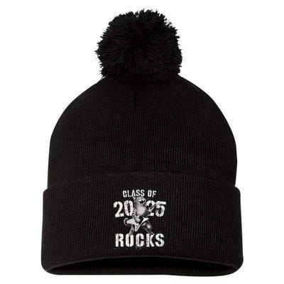 Cat Class Of 2025 Rocks Cat Graduated Signature Party Pom Pom 12in Knit Beanie