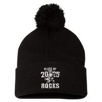 Cat Class Of 2025 Rocks Cat Graduated Signature Party Pom Pom 12in Knit Beanie