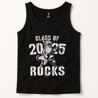Cat Class Of 2025 Rocks Cat Graduated Signature Party Tank Top
