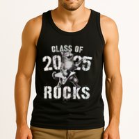 Cat Class Of 2025 Rocks Cat Graduated Signature Party Tank Top