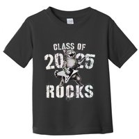 Cat Class Of 2025 Rocks Cat Graduated Signature Party Toddler T-Shirt