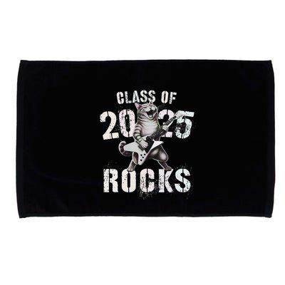 Cat Class Of 2025 Rocks Cat Graduated Signature Party Microfiber Hand Towel