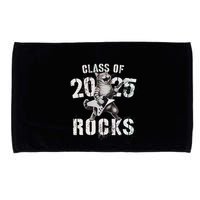 Cat Class Of 2025 Rocks Cat Graduated Signature Party Microfiber Hand Towel