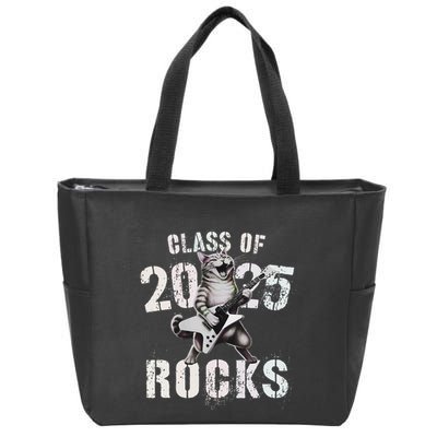 Cat Class Of 2025 Rocks Cat Graduated Signature Party Zip Tote Bag