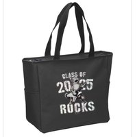 Cat Class Of 2025 Rocks Cat Graduated Signature Party Zip Tote Bag