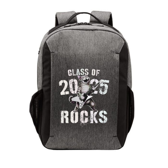 Cat Class Of 2025 Rocks Cat Graduated Signature Party Vector Backpack