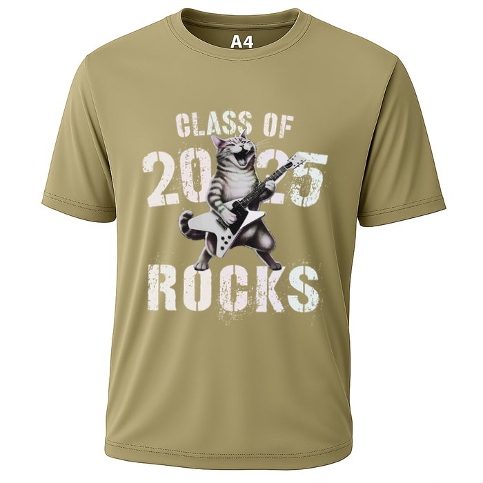 Cat Class Of 2025 Rocks Cat Graduated Signature Party Performance Shirt