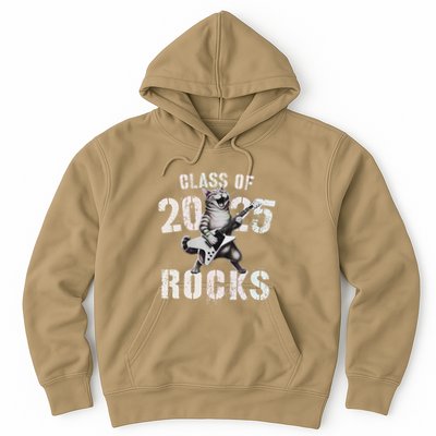 Cat Class Of 2025 Rocks Cat Graduated Signature Party Hoodie