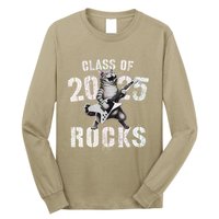 Cat Class Of 2025 Rocks Cat Graduated Signature Party Long Sleeve Shirt