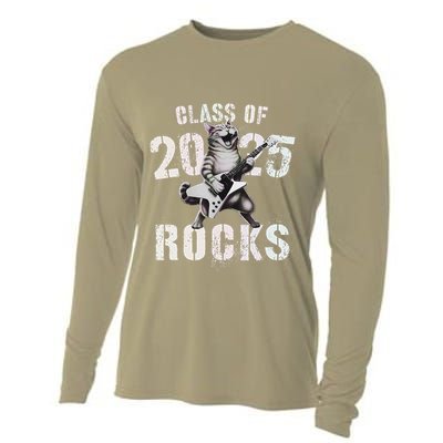 Cat Class Of 2025 Rocks Cat Graduated Signature Party Cooling Performance Long Sleeve Crew