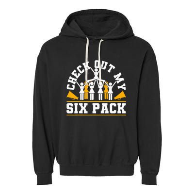 Cheerleading Check Out My Six Pack Garment-Dyed Fleece Hoodie