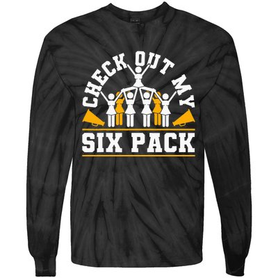 Cheerleading Check Out My Six Pack Tie-Dye Long Sleeve Shirt