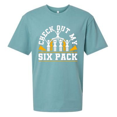 Cheerleading Check Out My Six Pack Sueded Cloud Jersey T-Shirt