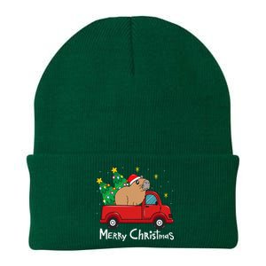 Capybara Christmas Ornament Truck Tree Funny Xmas Gift Knit Cap Winter Beanie