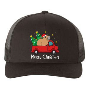 Capybara Christmas Ornament Truck Tree Funny Xmas Gift Yupoong Adult 5-Panel Trucker Hat