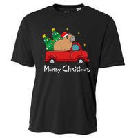 Capybara Christmas Ornament Truck Tree Funny Xmas Gift Cooling Performance Crew T-Shirt