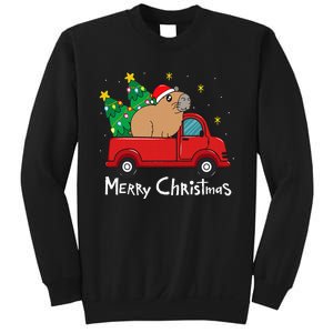 Capybara Christmas Ornament Truck Tree Funny Xmas Gift Sweatshirt