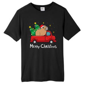 Capybara Christmas Ornament Truck Tree Funny Xmas Gift Tall Fusion ChromaSoft Performance T-Shirt