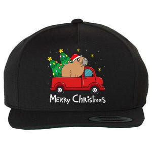 Capybara Christmas Ornament Truck Tree Funny Xmas Gift Wool Snapback Cap