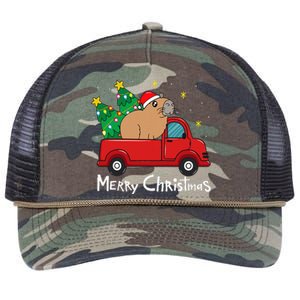 Capybara Christmas Ornament Truck Tree Funny Xmas Gift Retro Rope Trucker Hat Cap