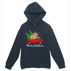 Capybara Christmas Ornament Truck Tree Funny Xmas Gift Urban Pullover Hoodie