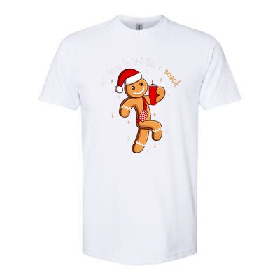 Cute Chritsmas Out Here Looking Like A Snack Funny Boujee Xmas Gingerbread Gift Softstyle® CVC T-Shirt