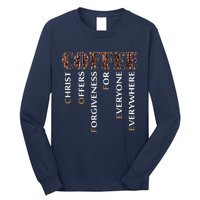 Coffee Christ Offers Forgiveness For Everyone Everywhere Long Sleeve Shirt