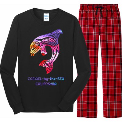 Carmelbythesea Ca Orca Killer Whale Native American Long Sleeve Pajama Set