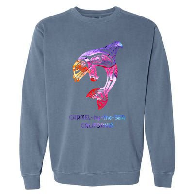 Carmelbythesea Ca Orca Killer Whale Native American Garment-Dyed Sweatshirt