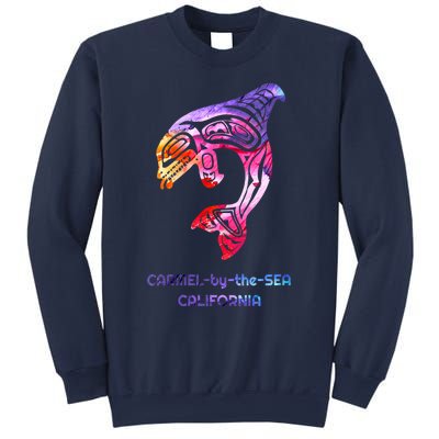 Carmelbythesea Ca Orca Killer Whale Native American Sweatshirt