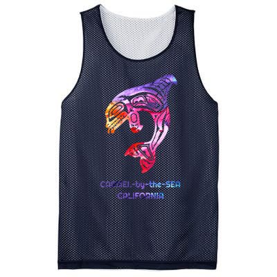 Carmelbythesea Ca Orca Killer Whale Native American Mesh Reversible Basketball Jersey Tank